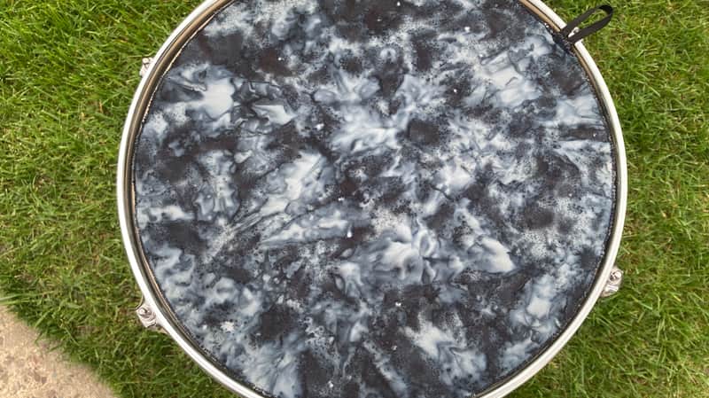 13" single layer Drum Bunny cotton drum cover - dampener - partial mute - compare to Drum Tortillas - Quesadilla - Big Fat Snare image 1