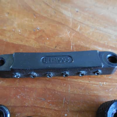 Unbranded Black Hardware Lot. Gibson-type Tun-a-Matic Bridge & Knobs, etc. image 2