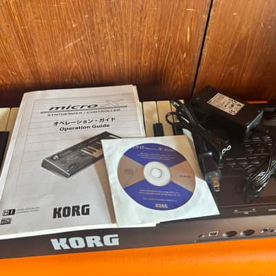 Korg micro X synthesizer/controller Black w/ case, power supply microX image 10