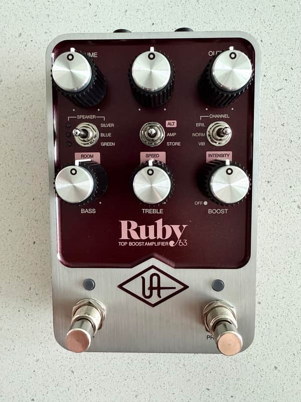 Universal Audio Ruby ’63 Top Boost Amplifier 2022 - Present - Ruby / Silver image 1