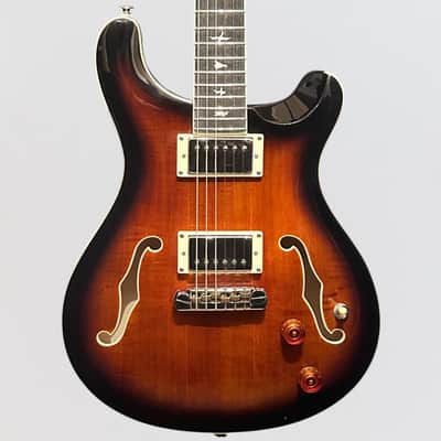 Paul Reed Smith PRS SE Hollowbody II Electric Guitar w/ Case - Black Gold Burst image 1