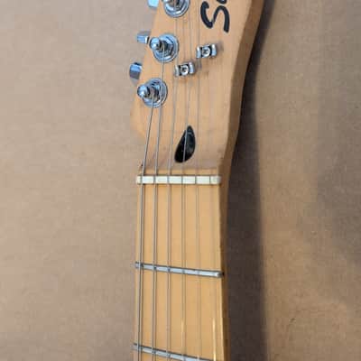 2004 Squier by Fender 51 Strat/Tele Hybrid Electric Guitar - Black Maple Neck image 7