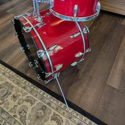 Beverley "Panorama" Drumkit 1960s-70s - Red Silk image 13
