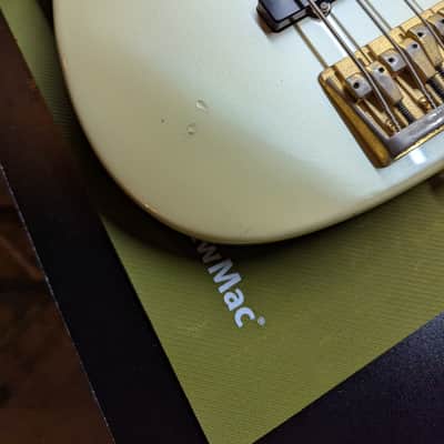 1989 - 1995 Fender Contemporary Precision Bass Lyte MIJ - Frost White image 9