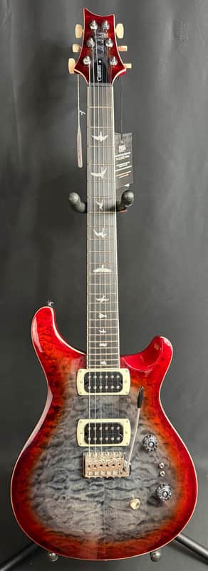 PRS SE Custom 24-08 Quilt Top Electric Guitar Charcoal Cherry Burst w/ Gig Bag image 1