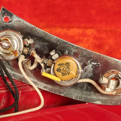 all original 1964 Fender Pre-CBS Musicmaster II RED image 25