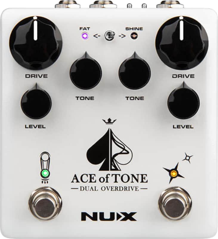 NUX Ace of Tone Overdrive Effects Pedal image 1