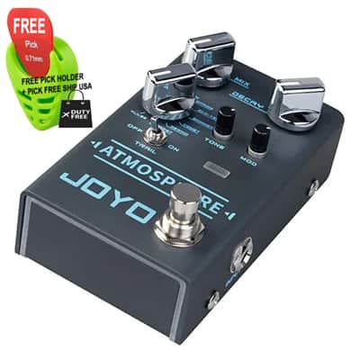 JOYO R Series R-14 ATMOSPHERE 9 Mode Multi Reverb Guitar Effect Pedal, FREE PICK + HOLDER+ FREE SHIP USA