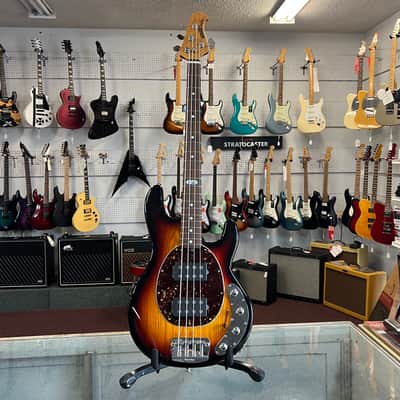 2010 Ernie Ball Music Man Ball Family Reserve 4-String Electric StingRay 3 EQ HH Bass Guitar in Vintage Sunburst image 2