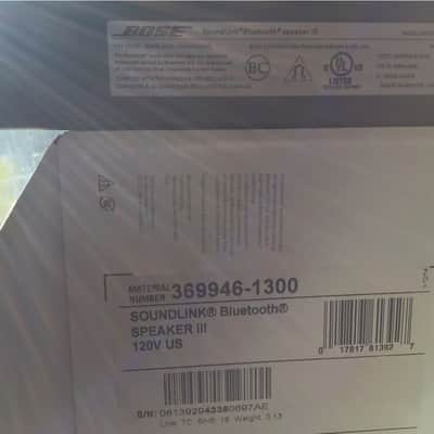 Bose Bluetooth soundlink speaker iii Black / Gray image 4