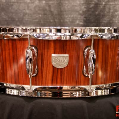 Castle Drum Co Padauk / Stave Keystone 6 x 14" (Top) x 13" (Bottom) image 1