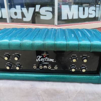 KUSTOM 1970 CASCADE GREEN 3-15" ORIGINAL CABINET EMPTY PICKUP ONLY SE. MICHIGAN RARE! image 18