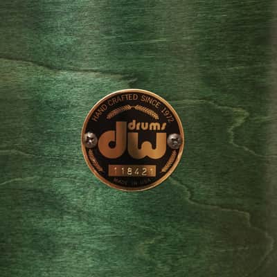 DW 13x15" Collector's Series SNOM Snare Drum/Floor Tom - Emerald Green - Carl Allen image 2