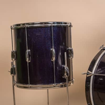 1960s Slingerland Stage Band Sparkling Blue Pearl Drum Set image 5