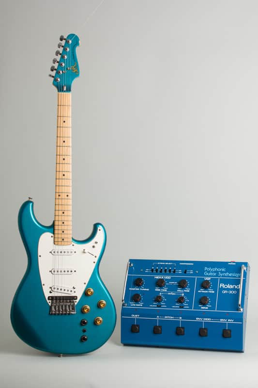 Roland GR-300 Polyphonic Guitar Synthesizer with G-505 Solid Body Electric Guitar (1982), ser. #B823723, original black tolex hard shell case. image 1