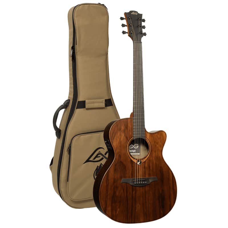 LAG SAUVAGE-ACE Sauvage Auditorium Cutaway Acoustic Electric w/Hybrid Gigbag, Eco-friendly design - B STOCK image 1