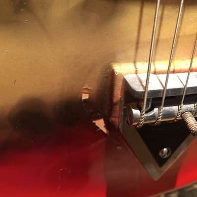 Wandre Rock Oval 1964 Smoke Finish Rare Italian Guitar image 2