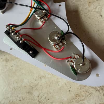Stratocaster Style Loaded Pickguard & Backplate w/mounting screws image 6