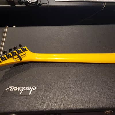 1989 USA Jackson Ontario Custom Shop Randy Rhoads RR1 Flying V Guitar Pearl Yellow Black Bevels OHSC image 20