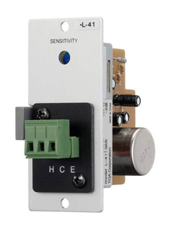 TOA L41S Line-Matching Input Module with Mute-Send for 900 Series Amplifiers, Removable Terminal Block image 1