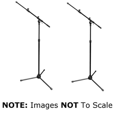 Sennheiser MD421-II-DUO-K Two (2) Cardioid Recording Microphones with Boom Stands and Cables image 2