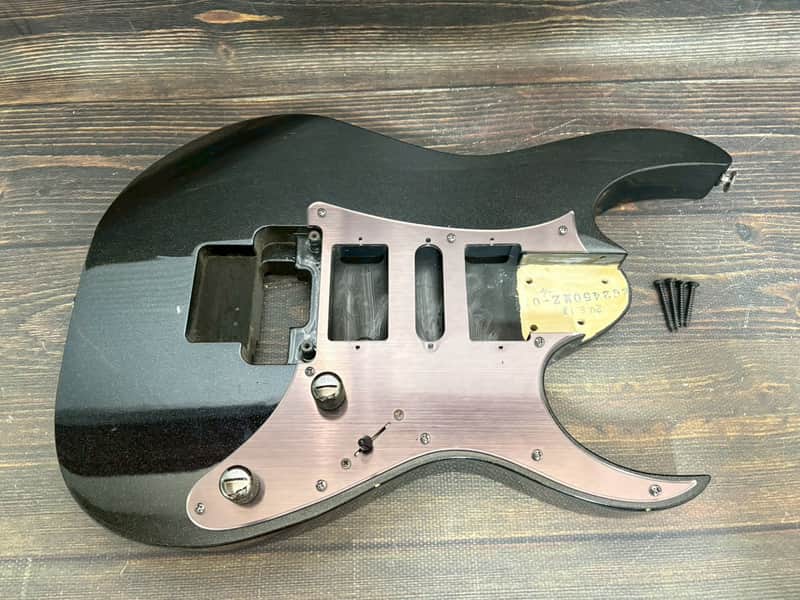 2008 Ibanez Prestige RG2450MZ Body Galaxy Black HSH Made in Japan image 1