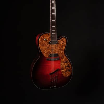 Hammett Guitar Co. H161 'Slim Twin' 2020 Heritage Cherry Burst image 13
