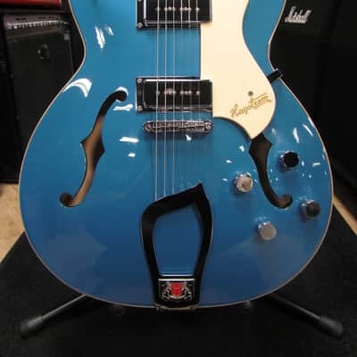 Hagstrom Viking P Miami Blue *Cracked Fingerboard* image 1
