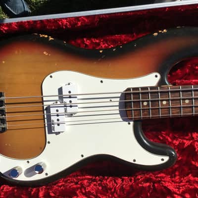 Fender Precision Bass 1973 2 Tone Sunburst image 3