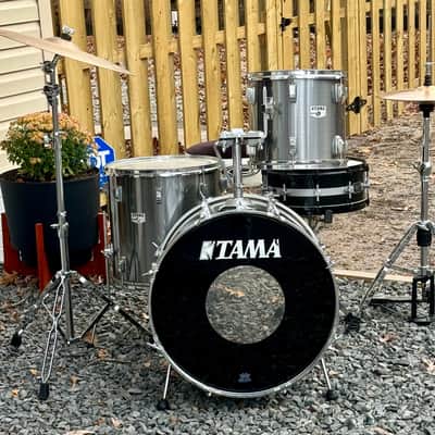 Tama Vintage swingstar 22/16/13/12 80s - Gun metal chrome image 7