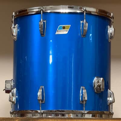 1970's Ludwig 16" Blue Silk 16x16 Floor Tom 3-Ply image 10