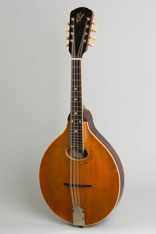 Gibson  Style H-1 Carved Top Mandola (1910), ser. #9789, original black hard shell case. image 1