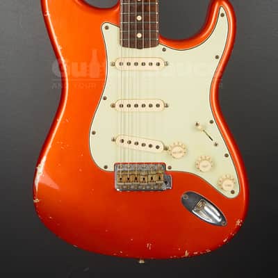 Fender Custom Shop Limited Edition 64 Stratocaster Candy Tangerine Red 2009 Used (COD 29UG) image 2