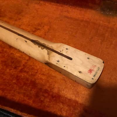 Vintage Fender Precision Bass Neck 1972 Maple Left Handed Lefty image 10