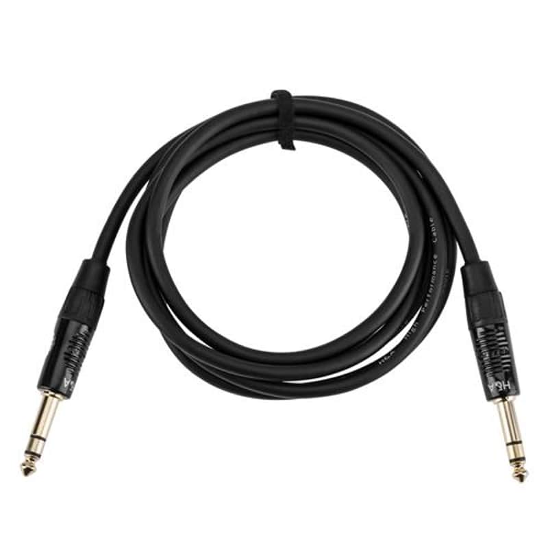H&A Platinum Pro TRS 6' 1/4  Male to 1/4  TRS Male Interconnect Cable with Rean by Neutrik Gold Connectors image 1