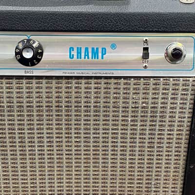 Fender Champ Tube Guitar Combo Amp 1976 - Silverface with Cover image 4