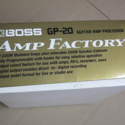 used condition Boss EMPTY BOX for GP-20 Amp Factory (NO pedal / NO paperwork), from early 2000s to mid 2000s (specifically 2001) image 10
