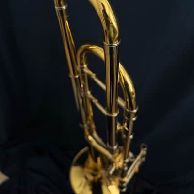 Bach 42BO Stradivarius Series Tenor Trombone with Open Wrap F Attachment Standard Rotor Valve - Clear Lacquered Brass image 7