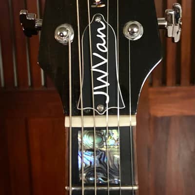J.W. Van SG style neck through Electric guitar Cherry Burst image 17
