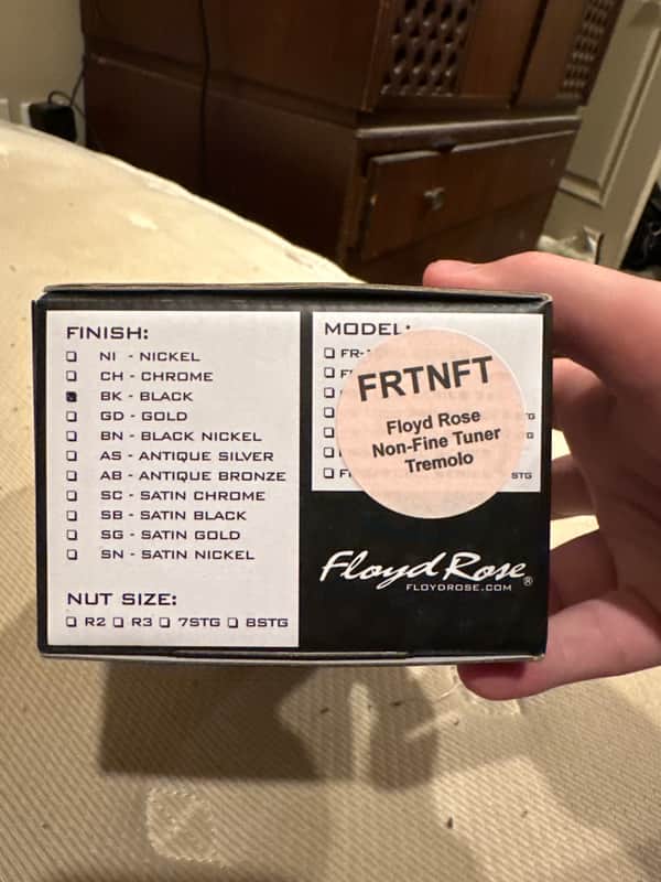 Floyd Rose None-Fine Tuner Tremolo - Black image 1