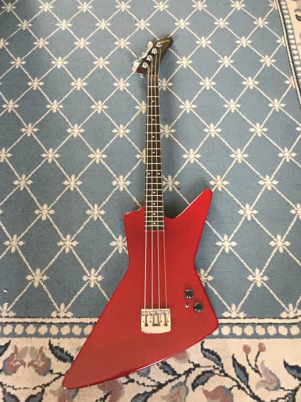 Gibson Rare Prototype Explorer Bass Early 1980's Red image 1