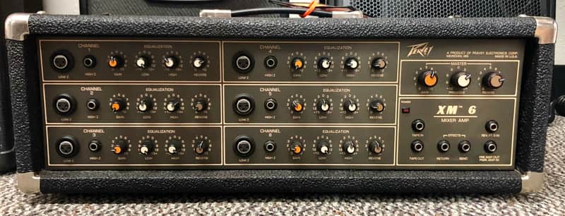 Peavey XM 6 Series 300 EH Powered Mixer PA Amplifier Head, 6