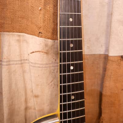 Harmony Silvertone Stratotone Newport 1950's Yellow image 4