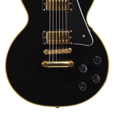 Epiphone Les Paul Custom Pro 2014 Electric Guitar – Used 2014 - Ebony Gloss Finish image 2