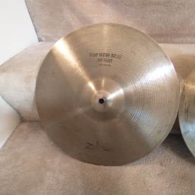 Zildjian Avedis 14 inch new beat hi hat cymbals 1077/1340 grams clean! image 2