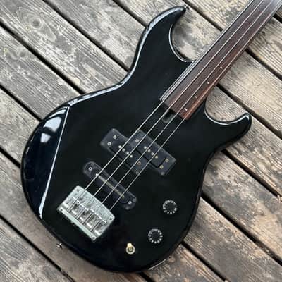 Yamaha  BB-2000 Fretless Bass 1982 - Black MIJ Japan Bb2000-FL image 2