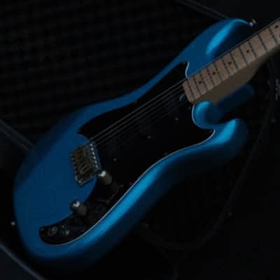 Electra Phoenix X-145 60th Anniversary Model Sparkle Blue Guitar with hard case image 5