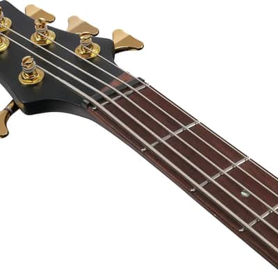 Ibanez BTB605LM Bass Workshop Multi-Scale 5-String Bass Guitar, Rosewood Fingerboard, Black Flat image 4