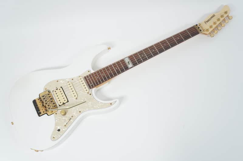 [SALE Ends June 30] FERNANDES LA-80KK L'Arc~en~Ciel KEN SIGNATURE MODEL MAPLE BODY Pearl White Gold image 1