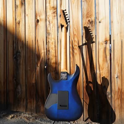Schecter CUSTOM SHOP USA Sunset Custom-II - Ocean Blue Burst Satin 6-String w/ Case image 6